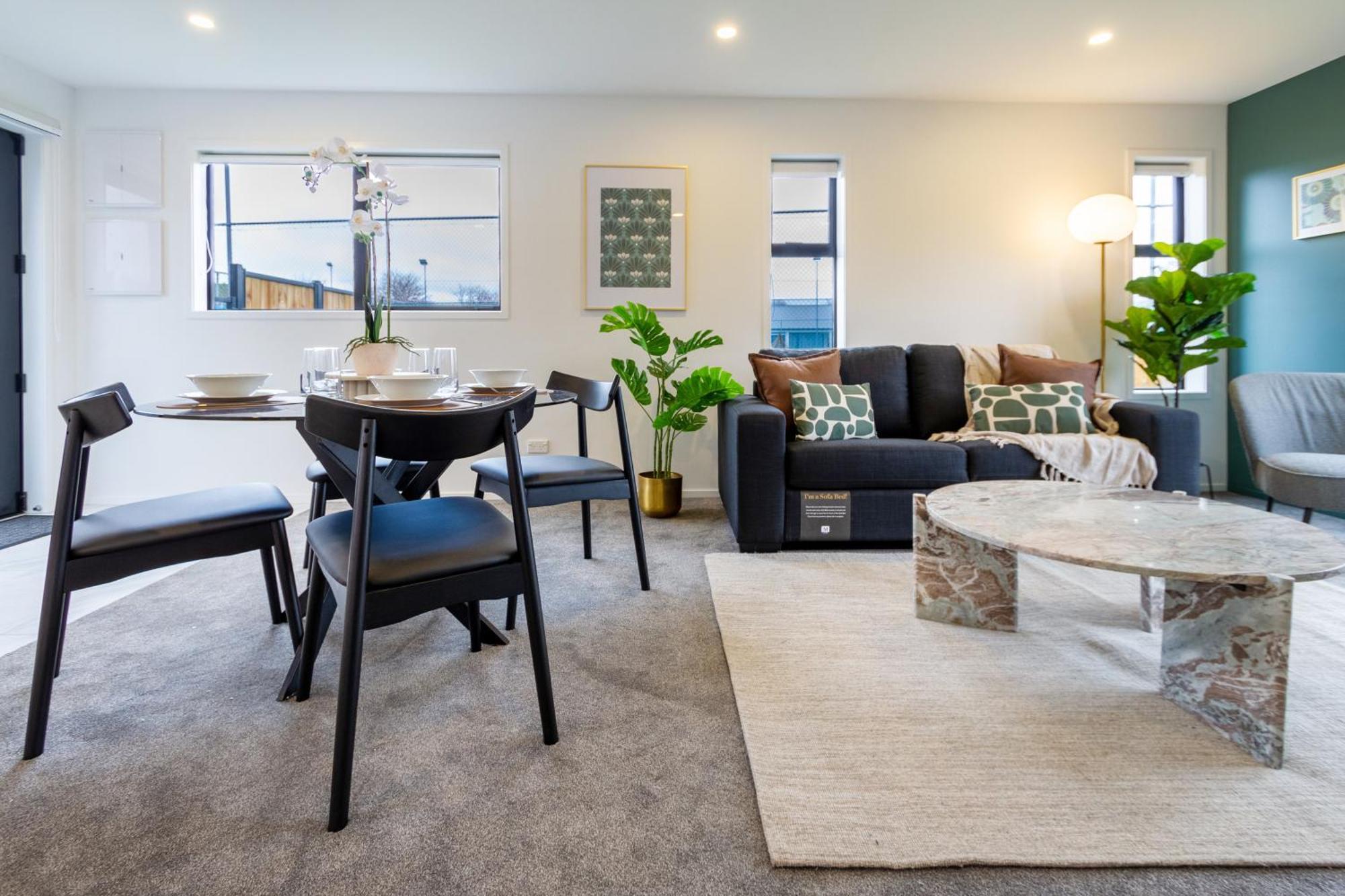 Serene Living 2 Bed With Carpark Christchurch Eksteriør billede